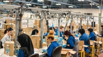 people sitting on chair inside room